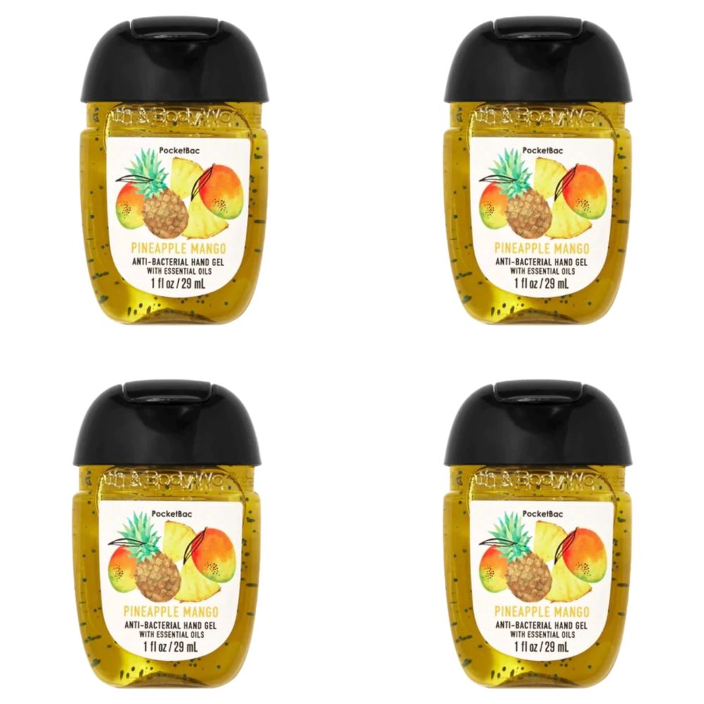 Pineapple Mango Pocketbac Sanitizer / 4 Antibacteriales de Bolsillo en Gel