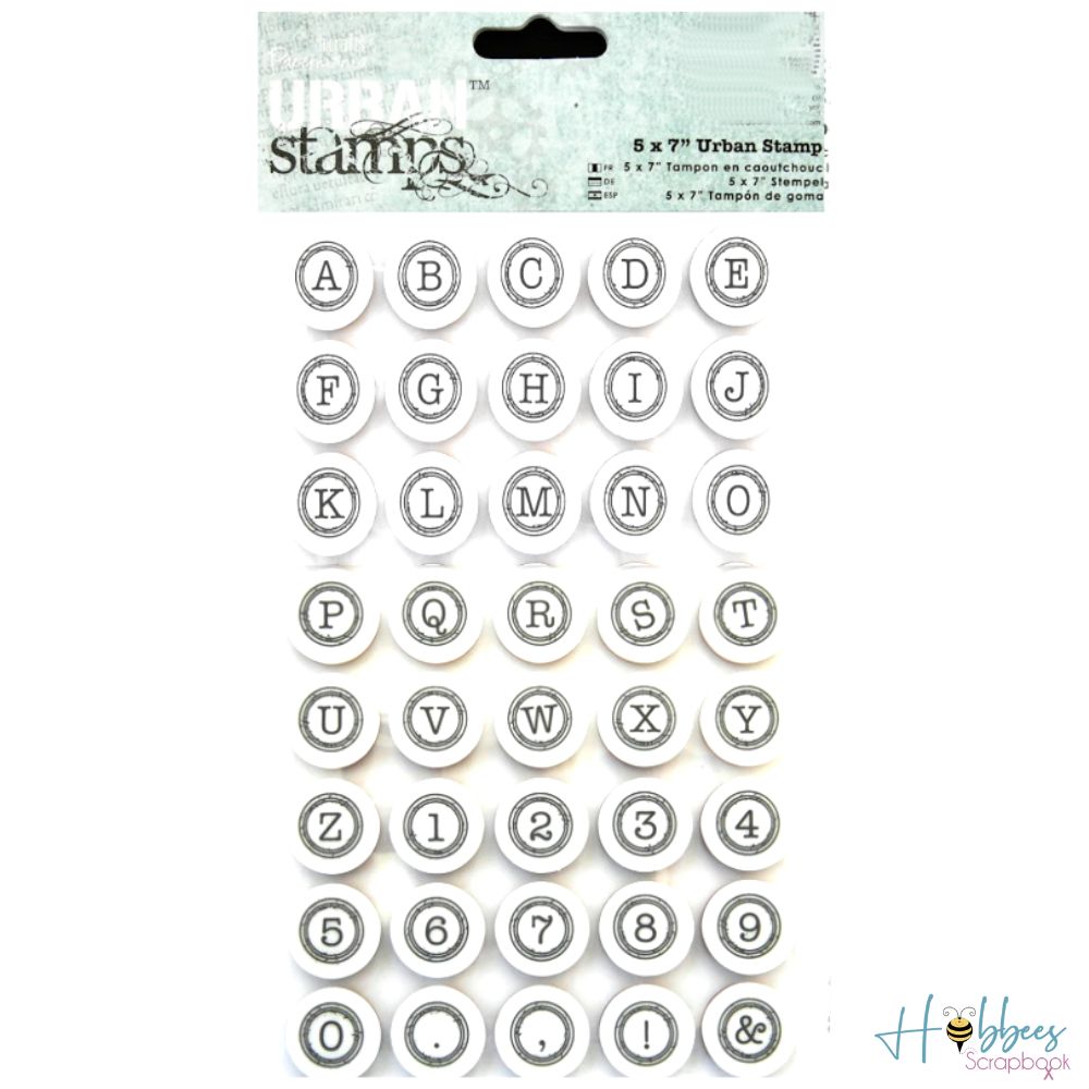 Typewriter Alphabet / Sello de Alfabeto y Numeros Descontinuado Descontinuado
