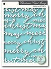 Script Merry Stencil / Plantilla De Navidad