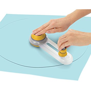 HURRISE Cortador de papel circular, cortador de papel circular, manual de  cortador de círculo para manualidades para la escuela, para bricolaje