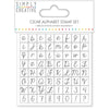 Clear Alphabet Stamp Set / Set de Sellos Transparentes de Alfabeto