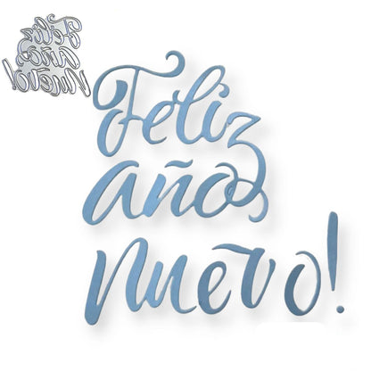 Suaje de Feliz AÑo Nuevo Dados de Corte / Suajes / Troqueles Hobbees