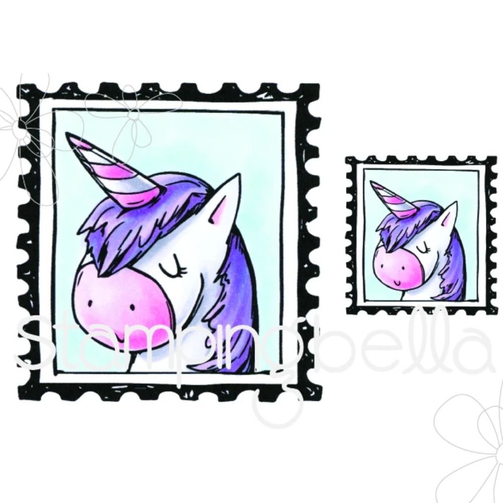 Put A Stamp On It Bernie Stamps / Sellos de Goma Cling de Unicornio