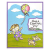Kitty Girl Cling Stamps / Sellos de Goma Cling de Niña