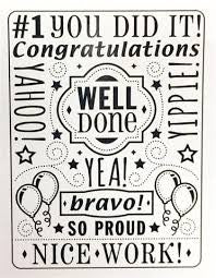Congrats Collage Embossing / Folder de Grabado Frases Felicitación