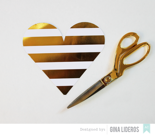 Cutup Scissors 8" GOLD Metal / Tijeras Doradas Tijeras / Cutters American Crafts