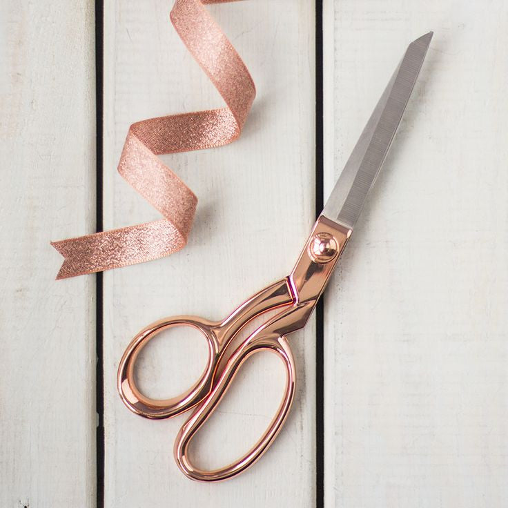 Cutup Scissors 8" ROSE GOLD Metal / Tijeras Rosa Metálico Tijeras / Cutters American Crafts