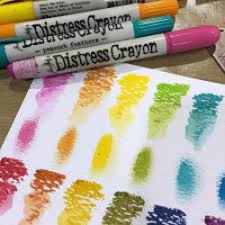 Tim Holtz Crayons Water-Reactive Pigments Set #8 / Creyones Reactivos al Agua Set #8