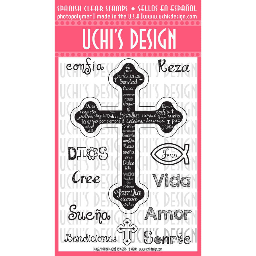 Clear Stamps Cross  / Sellos De Polimero Cruz Descontinuado Uchis Desing