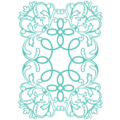 Flourish Emblem Cut and Embossing / Suaje de Corte y Realce Floreado Descontinuado Cuttlebug