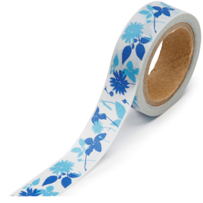 Washi Tape Floral Silouette / Cinta Adhesiva Silueta Floral Descontinuado Darice