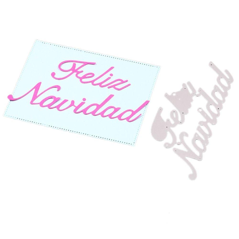 Suaje de Feliz Navidad Dados de Corte / Suajes / Troqueles Hobbees