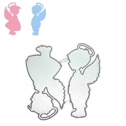 Suaje de Angelitos Niña y Niño Dados de Corte / Suajes / Troqueles Hobbees