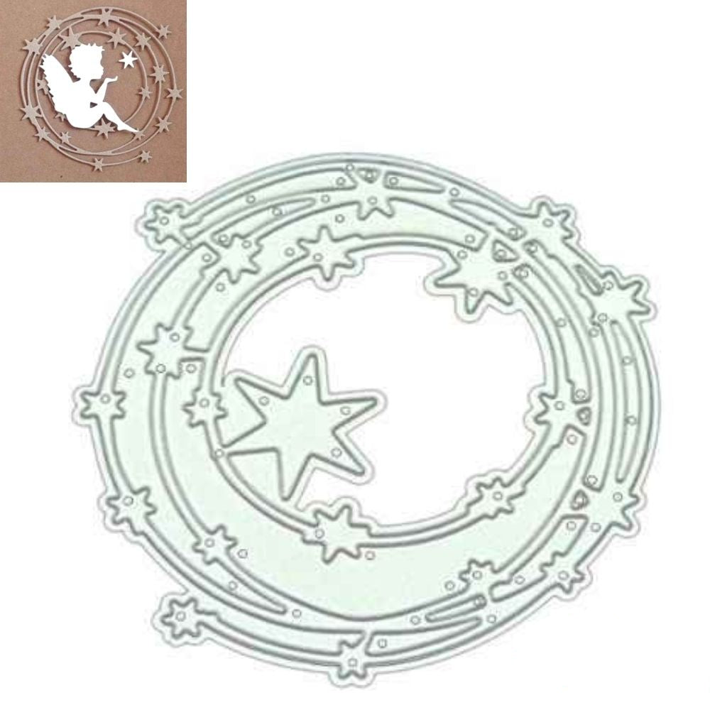 Suaje de Circulos con Estrellas Dados de Corte / Suajes / Troqueles Hobbees