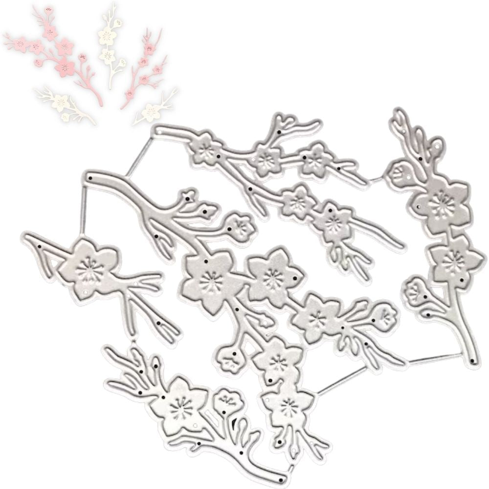 Suaje Flores de Cerezo Dados de Corte / Suajes / Troqueles Hobbees