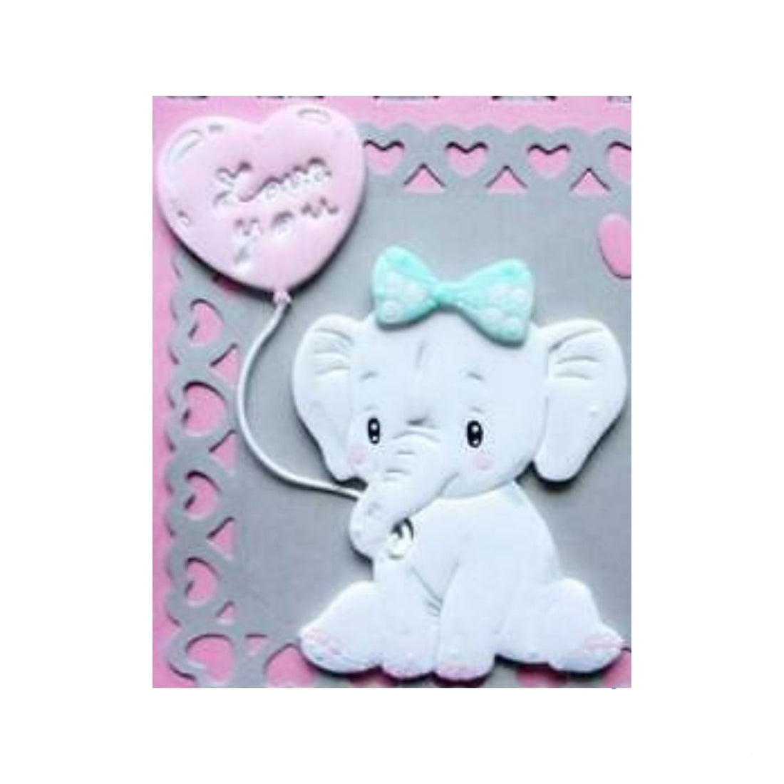 Suaje de Elefante con Globo Dados de Corte / Suajes / Troqueles Hobbees