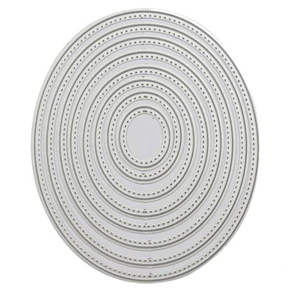 Suaje de Óvalos Punteados Dados de Corte / Suajes / Troqueles Hobbees