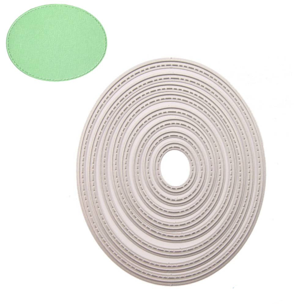 Suaje de Óvalos Punteados Dados de Corte / Suajes / Troqueles Hobbees