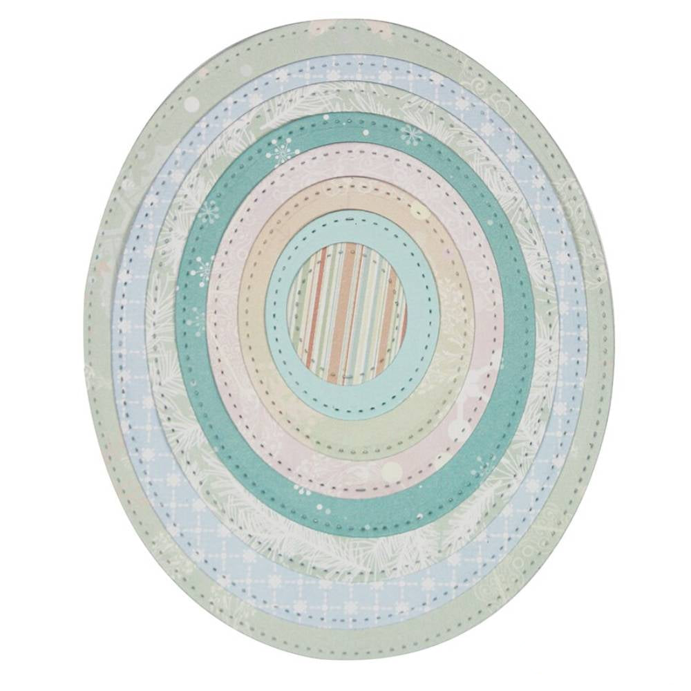 Suaje de Óvalos Punteados Dados de Corte / Suajes / Troqueles Hobbees