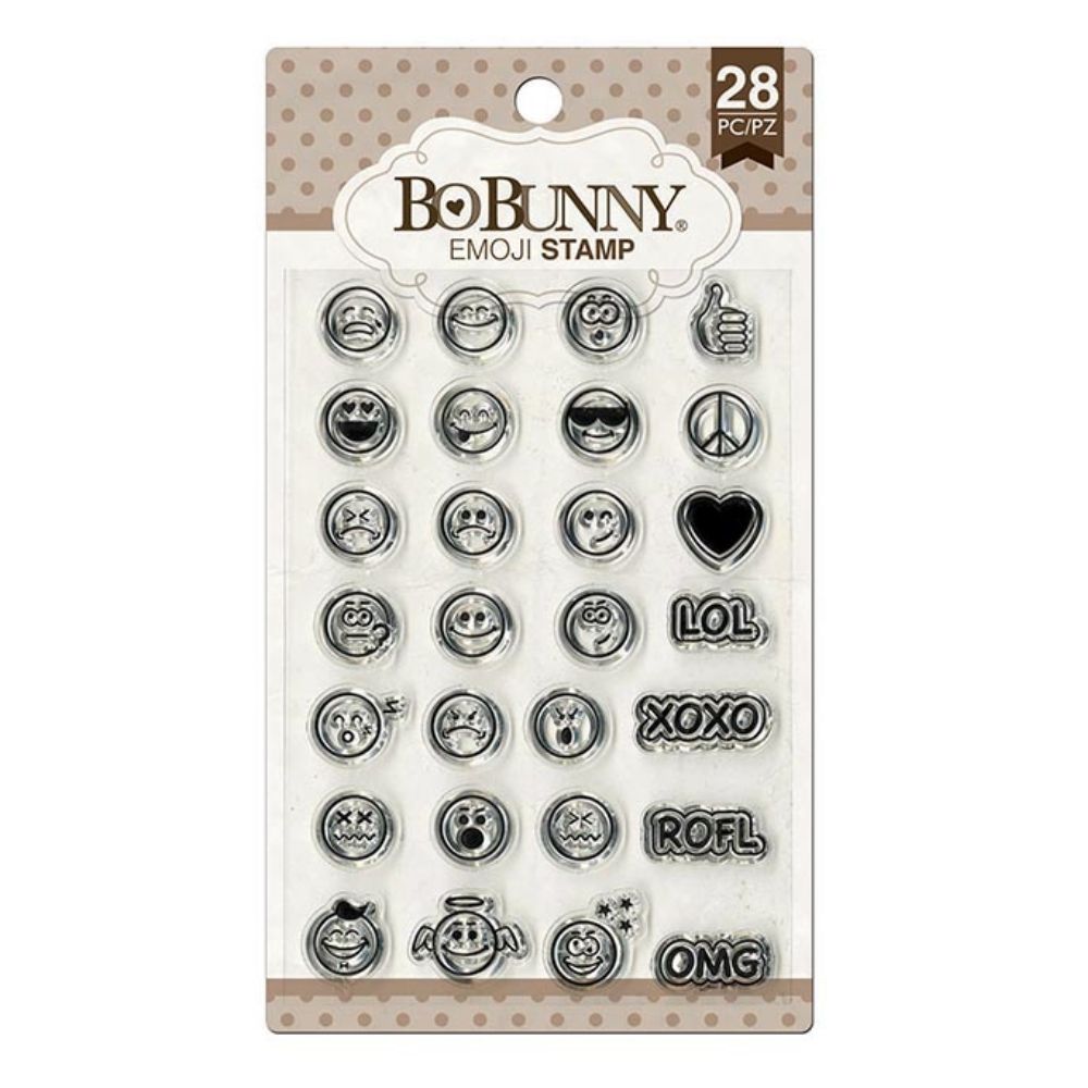 Emoji Stamps / Sellos de Polímero de Caritas Descontinuado BoBunny