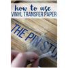 Transfer Film Sheets / Hojas para Transferir Vinil Adhesivo