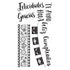 Spanish Phrases Clear Stamps / Sellos de Polimero Frases en Español Descontinuado Sizzix