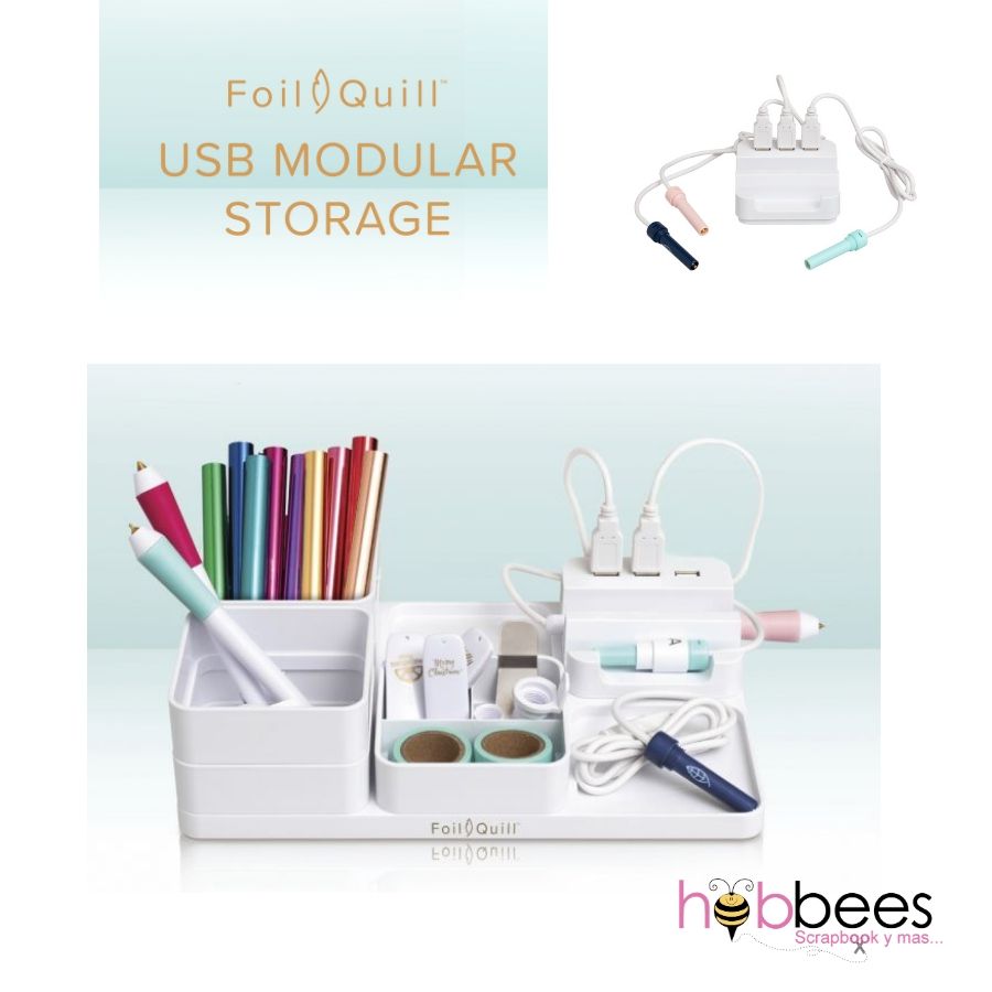 Foil Quill Storage & USB Caddy / Base para USB y Organizador