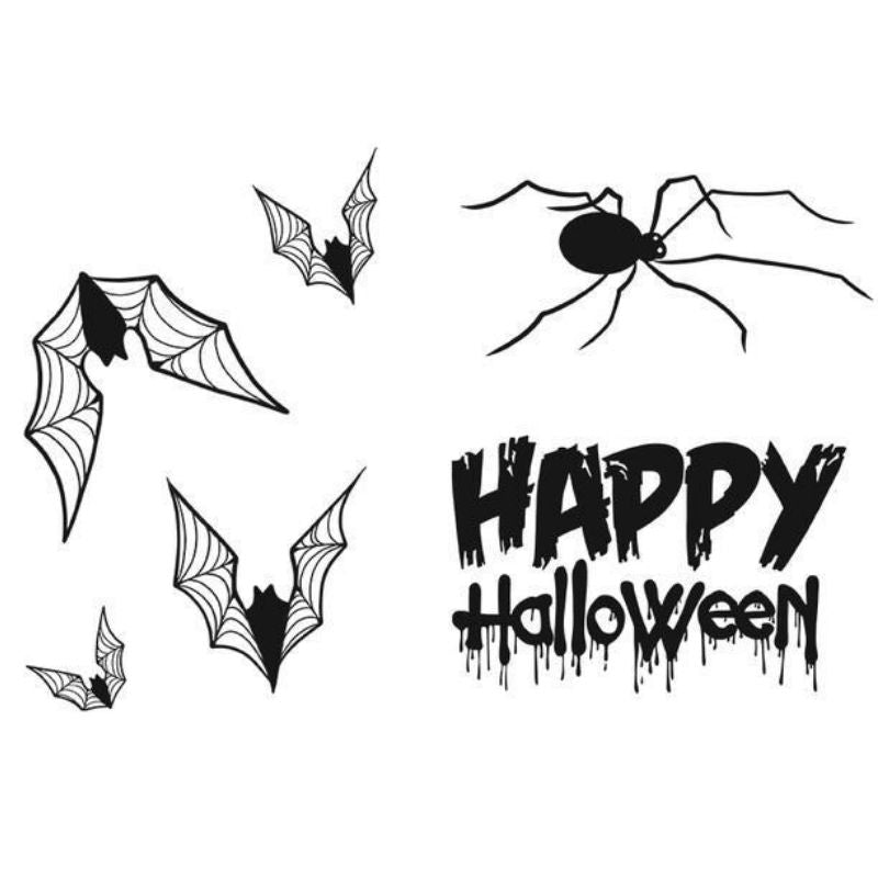 Happy Halloween Dies &amp; Stamps Set / Suajes de Corte y Sellos de Halloween Dados de Corte / Suajes / Troqueles Spellbinders