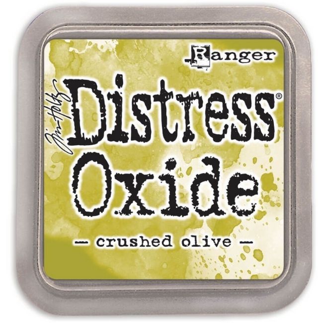 Tim Holtz Distress Oxide Crushed Olive / Cojin de Tinta Efecto Oxidado Verde Olivo