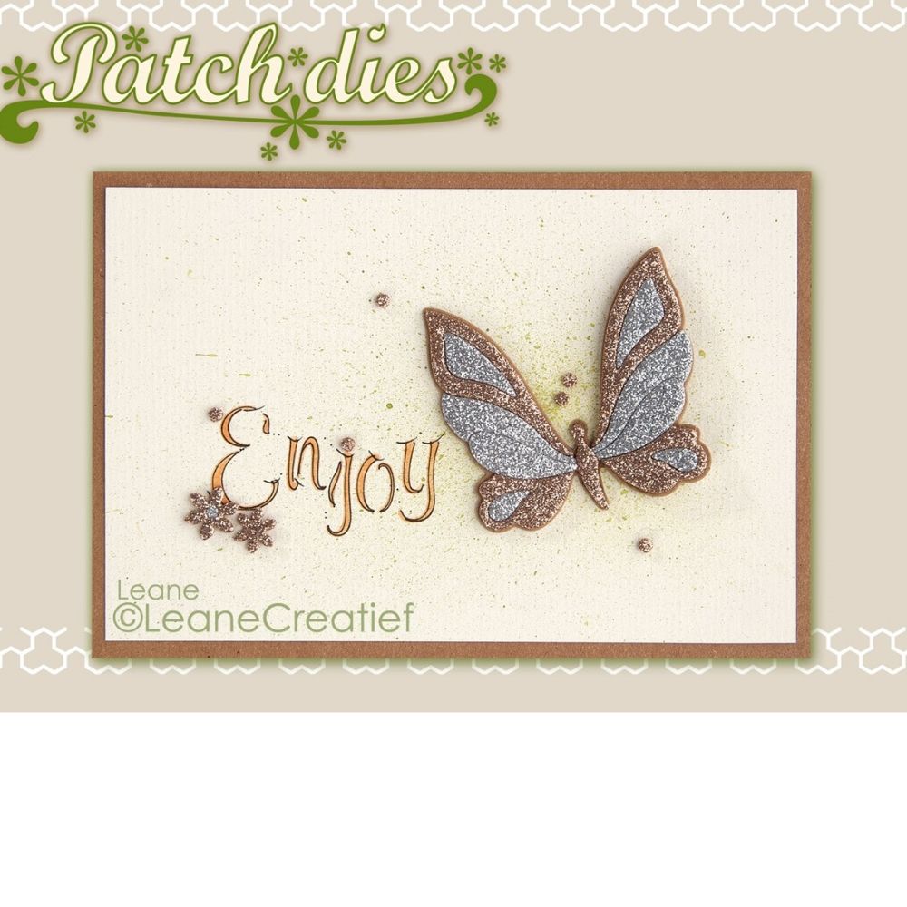 Butterfly Patch Die / Suajes Parche de Mariposa Dados de Corte / Suajes / Troqueles Leane Creatief