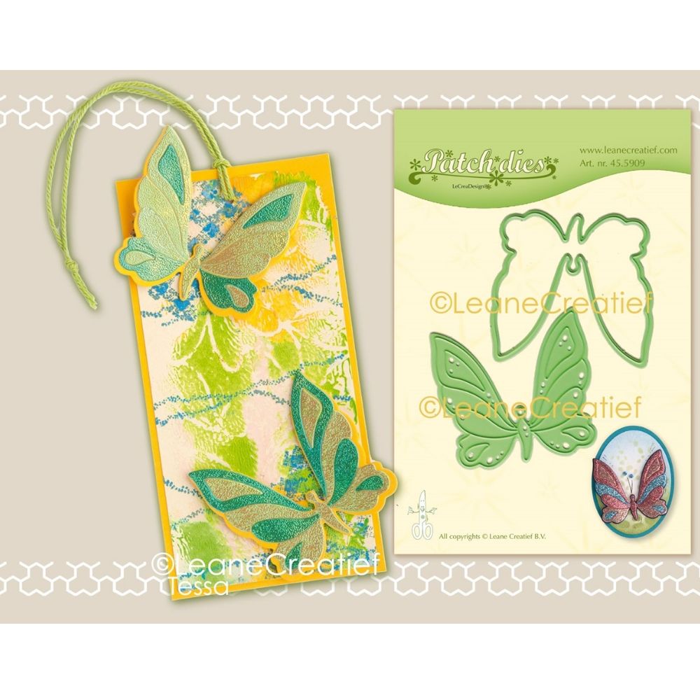 Butterfly Patch Die / Suajes Parche de Mariposa Dados de Corte / Suajes / Troqueles Leane Creatief