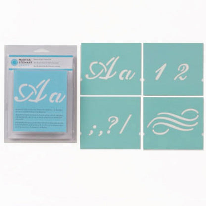 Fancy Alphabet Stencils / 42 Plantillas de Letras Descontinuado Martha Stewart