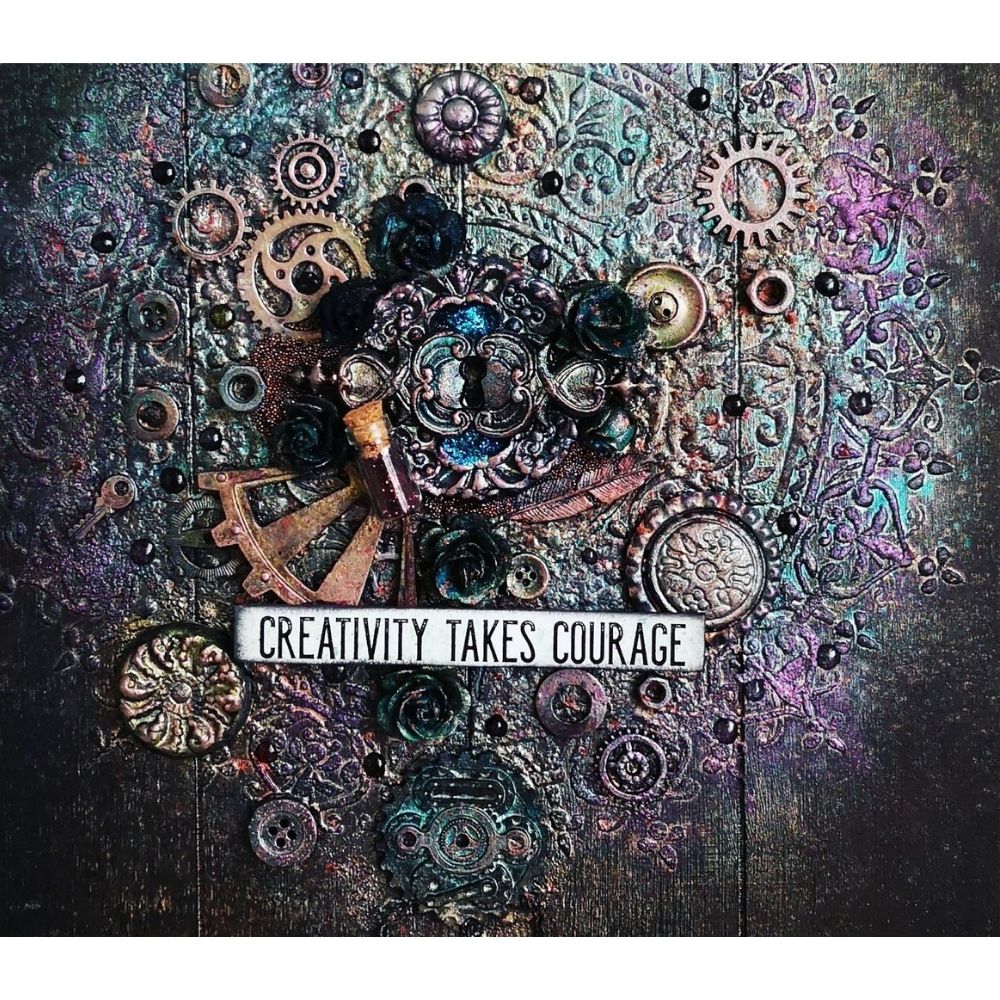 Finnabair Art Alchemy Metallique Wax Rose Gold / Pintura en Cera Metálica Oro Rosado Pintura y Medios Mixtos Prima Marketing