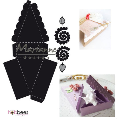 Cake Box Die / Suaje de Corte Rebanada de Pastel Descontinuado Marianne design