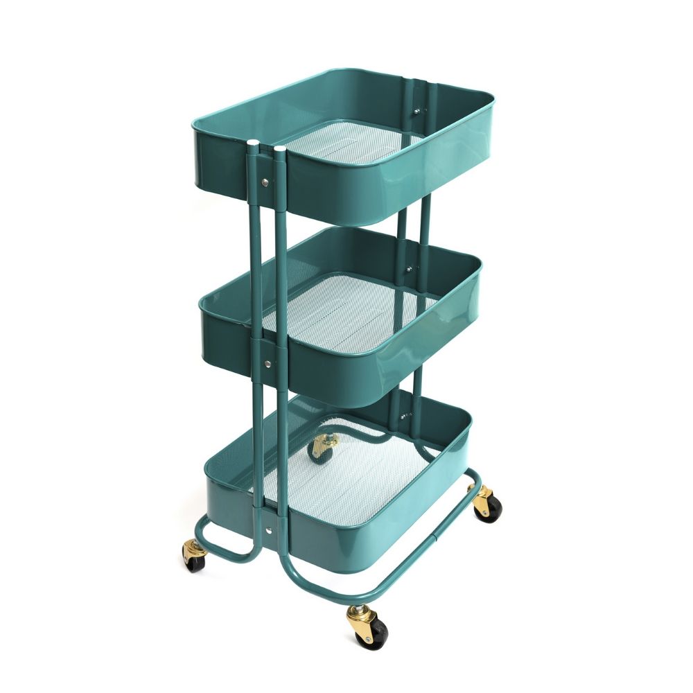 A La Cart Emerald Green / Carrito Organizador Verde Descontinuado We R Memory Keepers