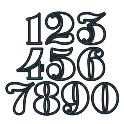 Stencil Numbers Dies / Suajes de Números de Estencil Descontinuado Darice