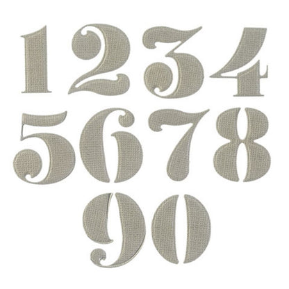 Stencil Numbers Dies / Suajes de Números de Estencil Descontinuado Darice