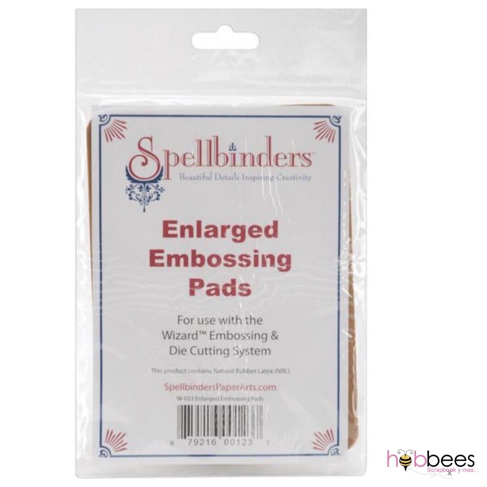 Enlarged Embossing Pads / Almohadillas para Repujado Ampliadas Accesorios para Suajadoras Spellbinders