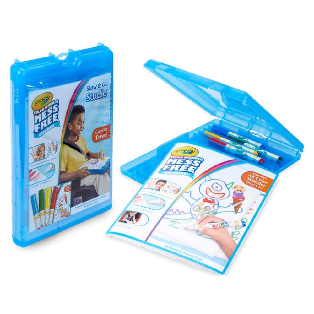 Stow &amp; Go Studio / Estuche para Viaje Color Wonder Descontinuado Crayola