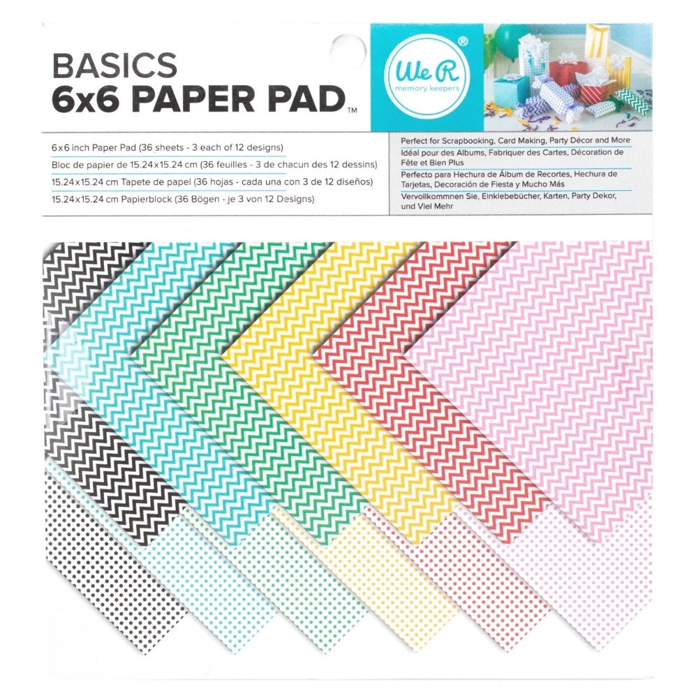 Basics Double-Sided Paper Pad / Papel Doble Cara Básicos 6x6