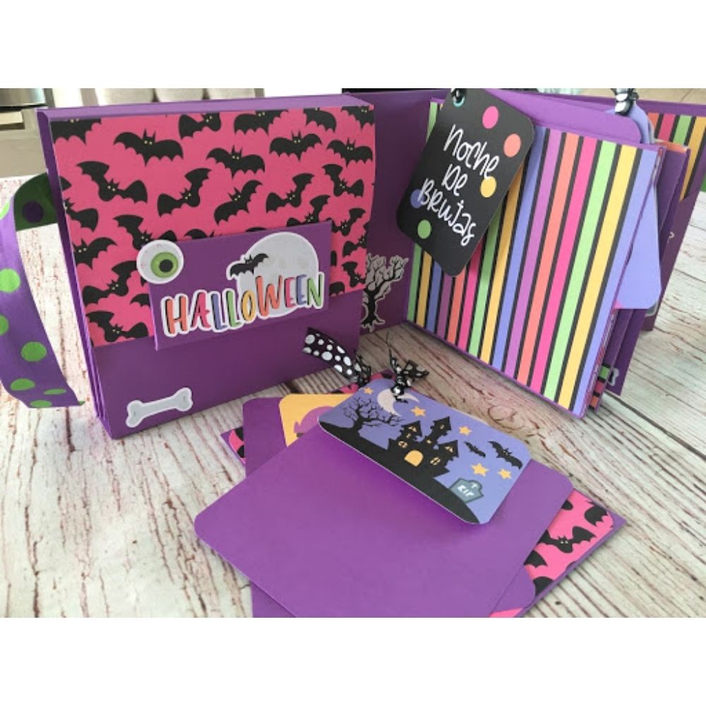 Kit de Papel Cartulina Halloween Descontinuado Memory Kits