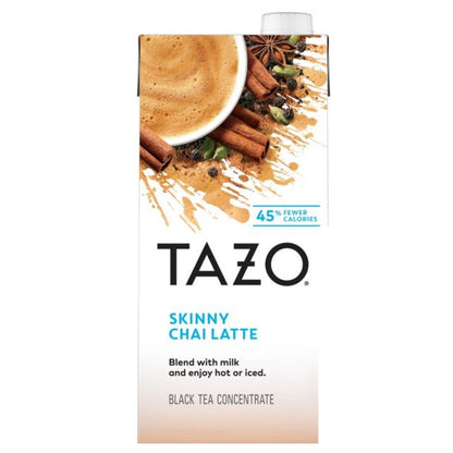 Skinny Chai Tea Latte Concentrate  / Concentrado de Té Chai Líquido Bajo en Calorías Descontinuado Tazo
