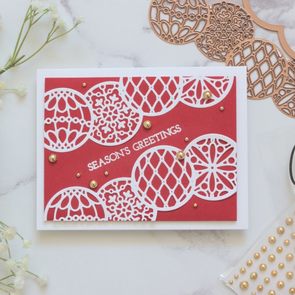 Christmas Ornament Border / Suajes de Esferas Navideñas Descontinuado Spellbinders
