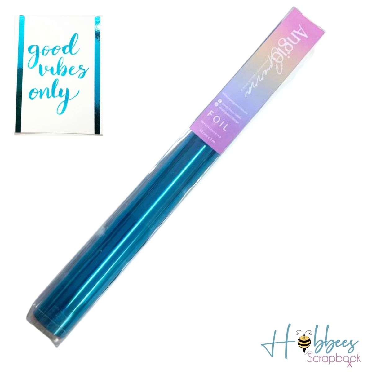 Foil para Tinta Toner Azul 3m. Foil Reactivo Angie Guerra