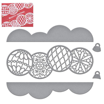 Christmas Ornament Border / Suajes de Esferas Navideñas Descontinuado Spellbinders