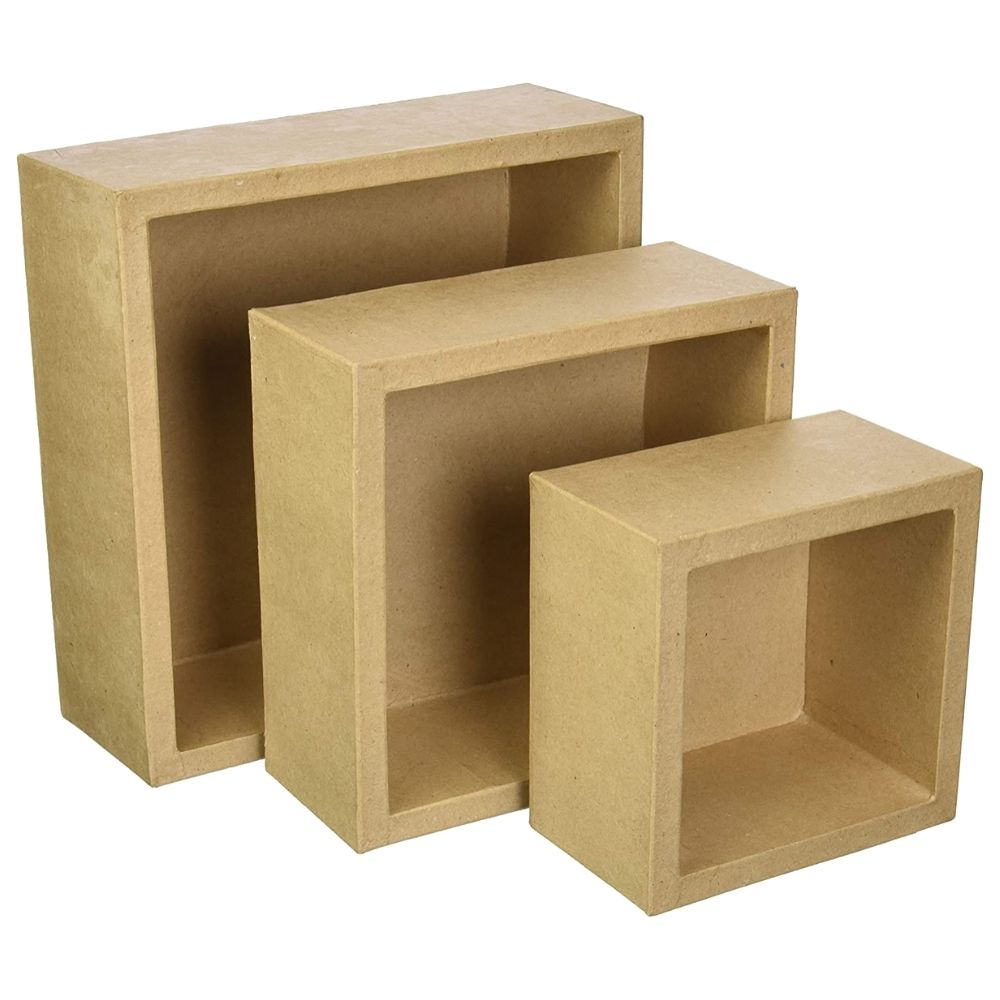 Paper Mache Shadowbox / 3 Cajas Shadowbox
