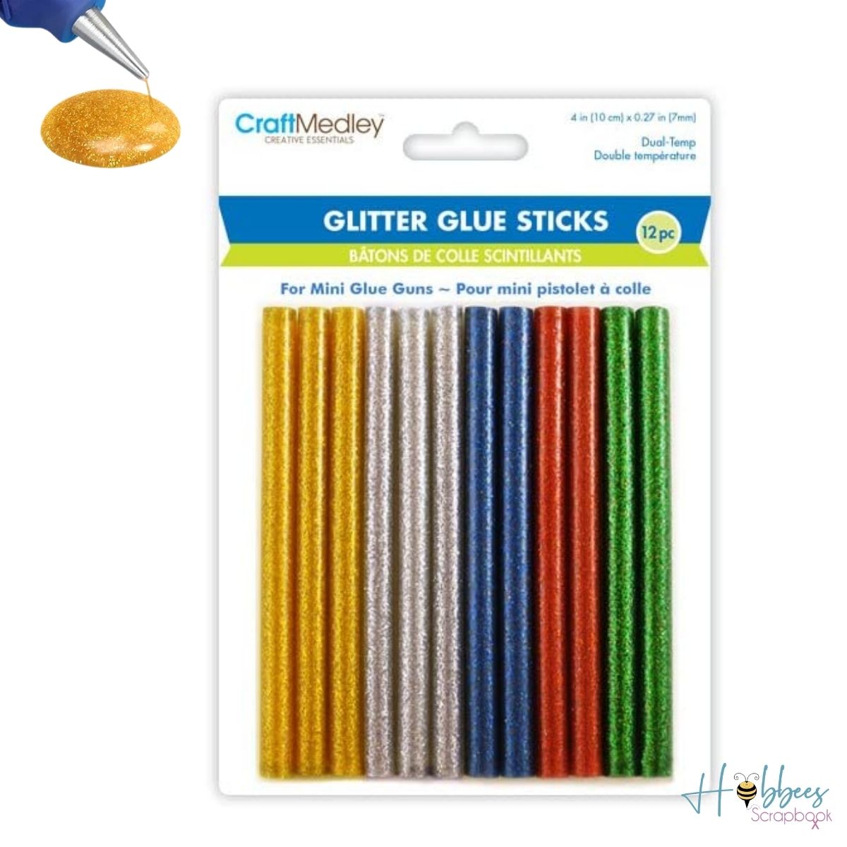 Glitter Glue Sticks / Barras de Silicón con Brillitos