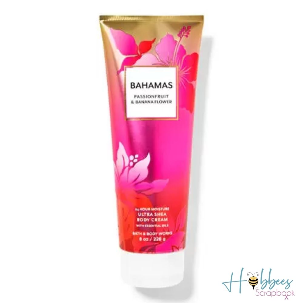 Bahamas Passionfruit &amp; Banana Flower Shea Body Cream / Crema Humectante Corporal Descontinuado Bath &amp; Body Works