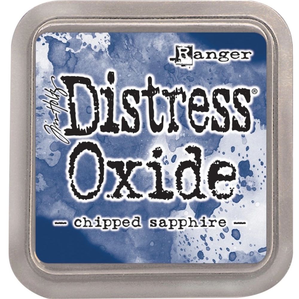 Tim Holtz Distress Oxide Chipped Saphire / Cojin de Tinta Efecto Oxidado Zafiro