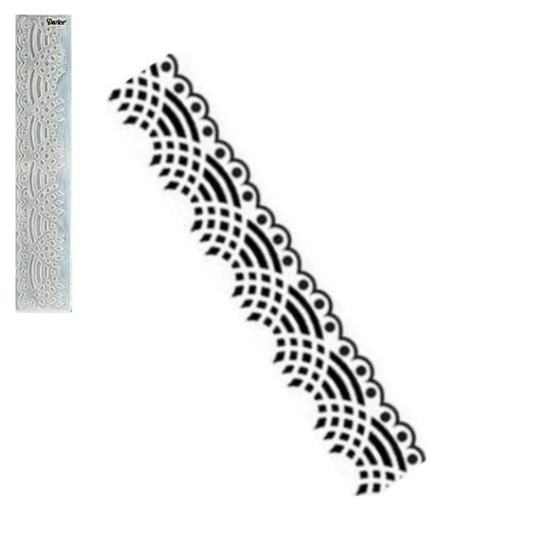 Embossing 2.5 in 12 in Lace / Folder de Grabado Encaje Onditas Folders de Grabado Darice